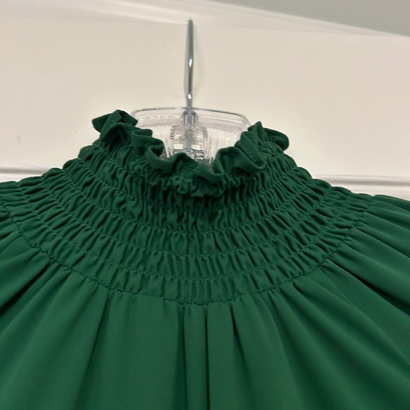 Amanda Uprichard Cilantro Green Long Sleeve Short Shift Dress Size XS Fall! - Picture 4 of 6